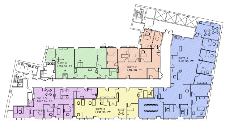 837 Gravier St, New Orleans, LA à louer Plan d’étage– Image 1 sur 2
