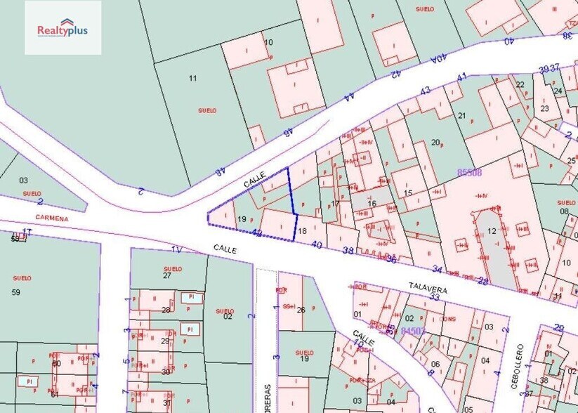 Calle Talavera, 42, Gerindote, Toledo à vendre - Plan de site – Image 2 sur 2
