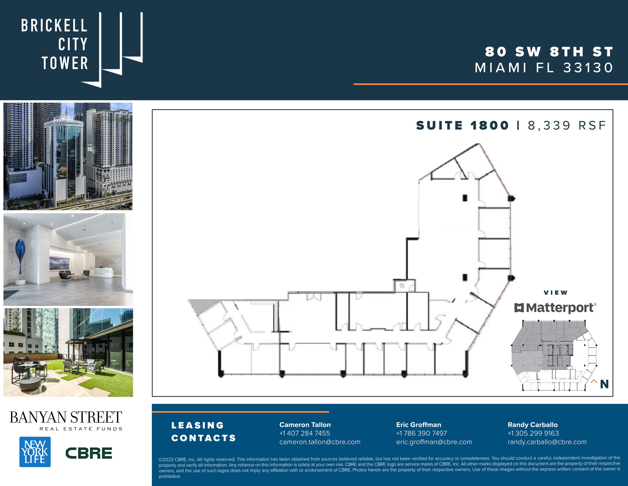 80 SW 8th St, Miami, FL à louer Plan de site– Image 1 sur 13