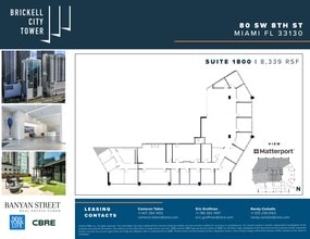 80 SW 8th St, Miami, FL à louer Plan de site– Image 1 sur 13
