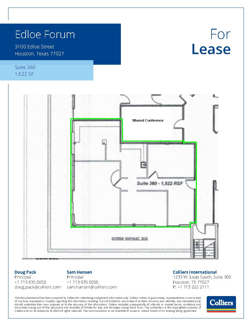 3100 Edloe St, Houston, TX à vendre Plan d’étage– Image 1 sur 1