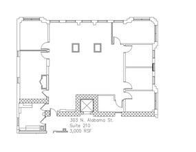 303 N Alabama St, Indianapolis, IN à louer Plan de site– Image 1 sur 1