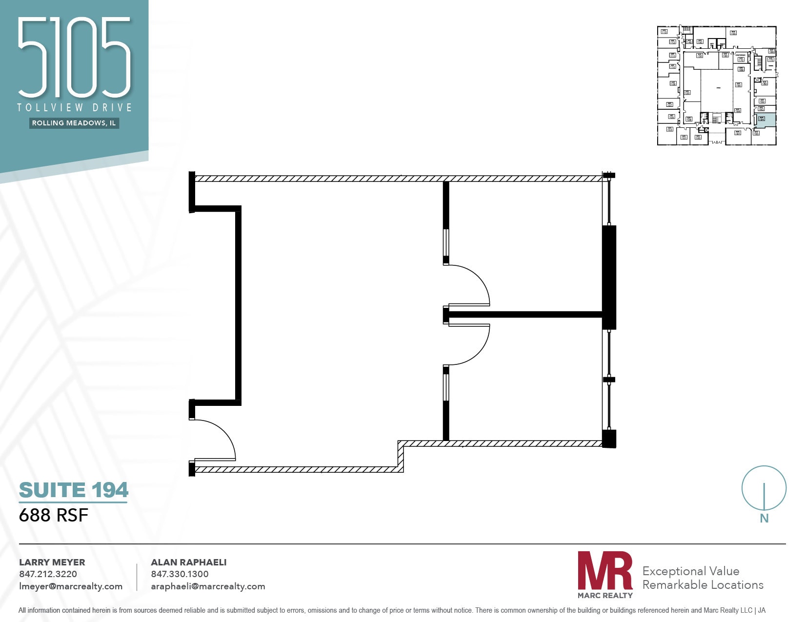 5105 Tollview Dr, Rolling Meadows, IL à louer Plan d’étage– Image 1 sur 1