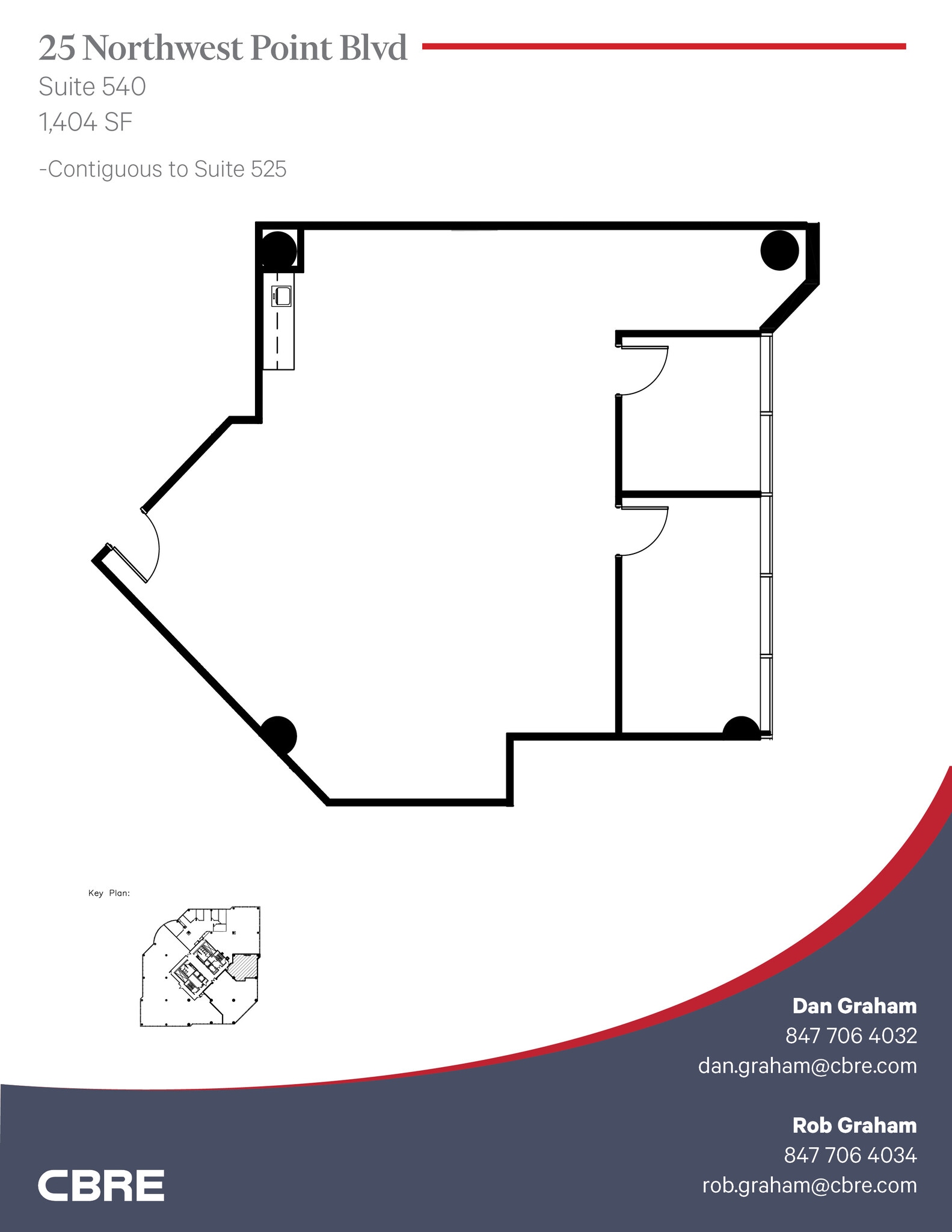 25 NW Point Blvd, Elk Grove Village, IL à louer Plan d’étage– Image 1 sur 1