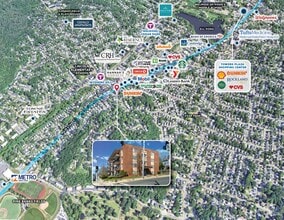 333 Main St, Melrose, MA - VUE AÉRIENNE  vue de carte