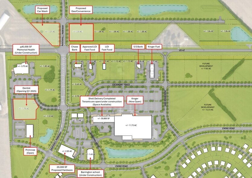 12170 US Highway 42 N, Plain City, OH à vendre - Plan de site – Image 1 sur 1