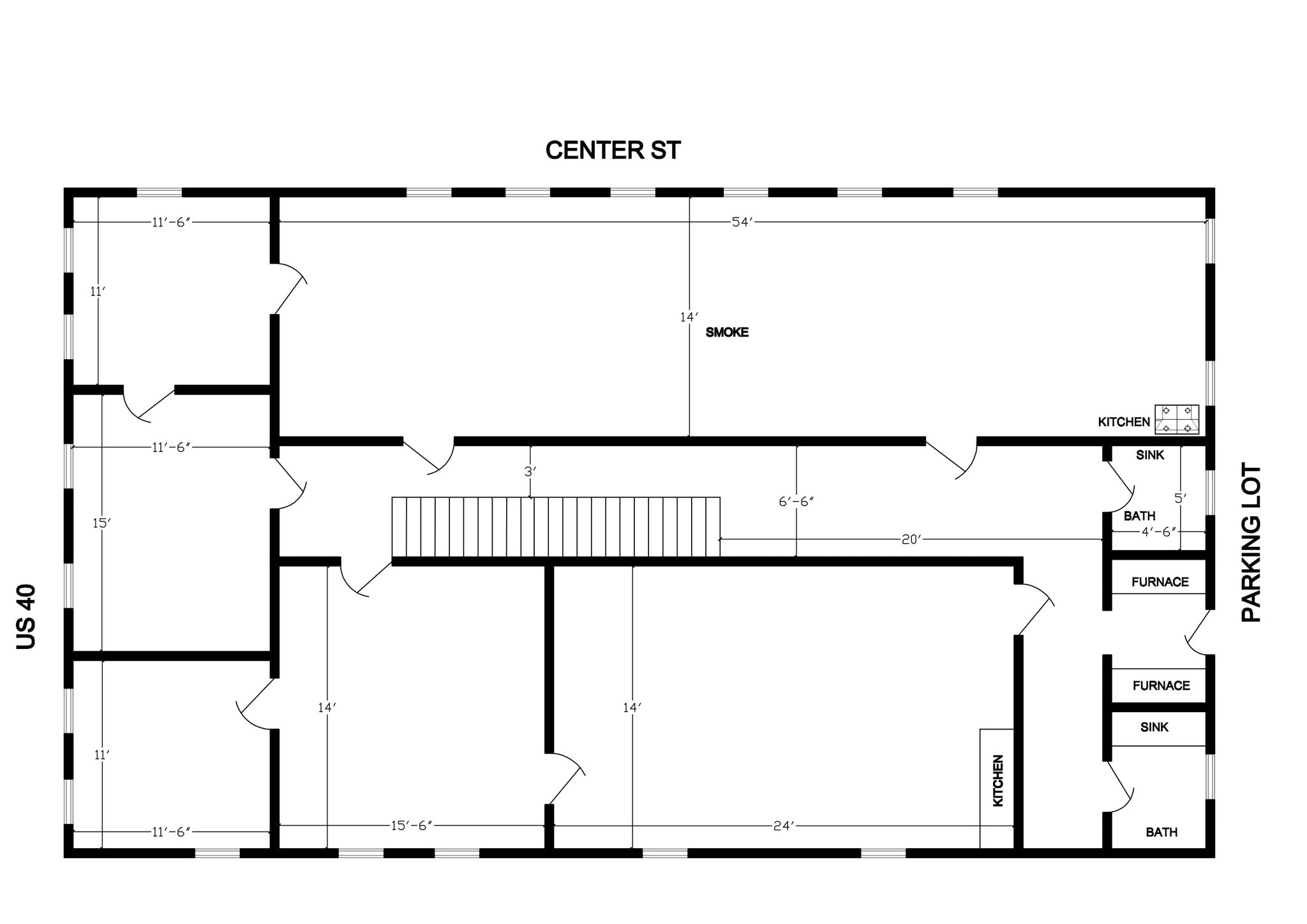 201 W Main St, Plainfield, IN à louer Plan d’étage– Image 1 sur 11