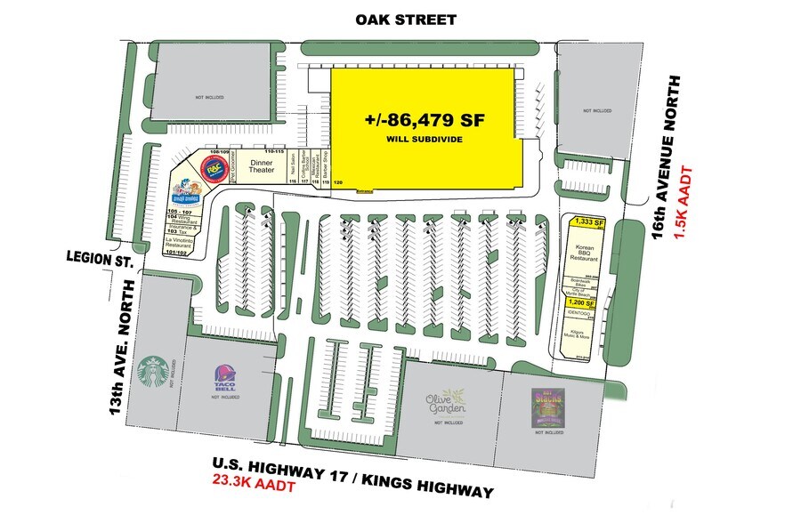 1403 N Kings Hwy, Myrtle Beach, SC à louer - Photo de l’immeuble – Image 2 sur 12