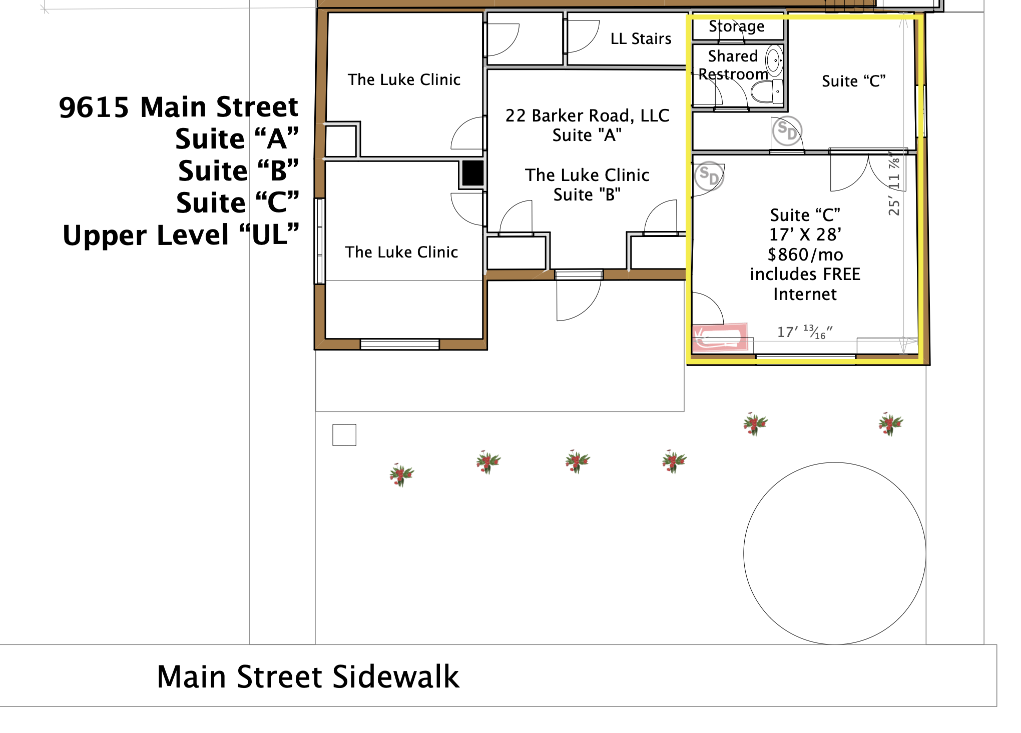 22 Barker Rd, Whitmore Lake, MI à louer Plan d’étage type– Image 1 sur 2
