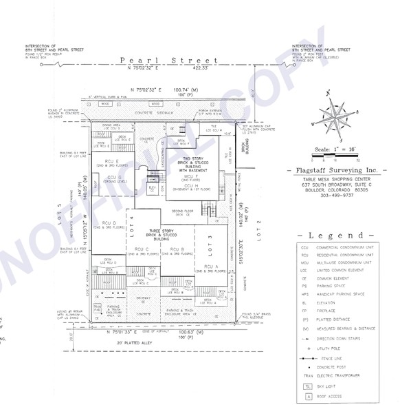 820 Pearl St, Boulder, CO à vendre - Plan cadastral – Image 3 sur 3