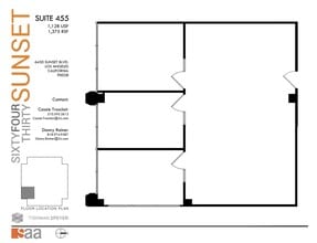 6430 W Sunset Blvd, Los Angeles, CA à louer Plan d’étage– Image 1 sur 1