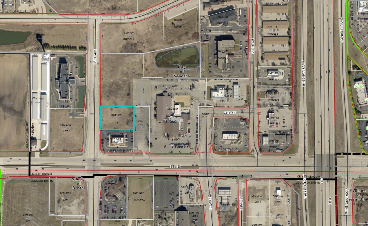 NEQ STH 50 & 125th Ave., Kenosha, WI à vendre Aérien– Image 1 sur 2