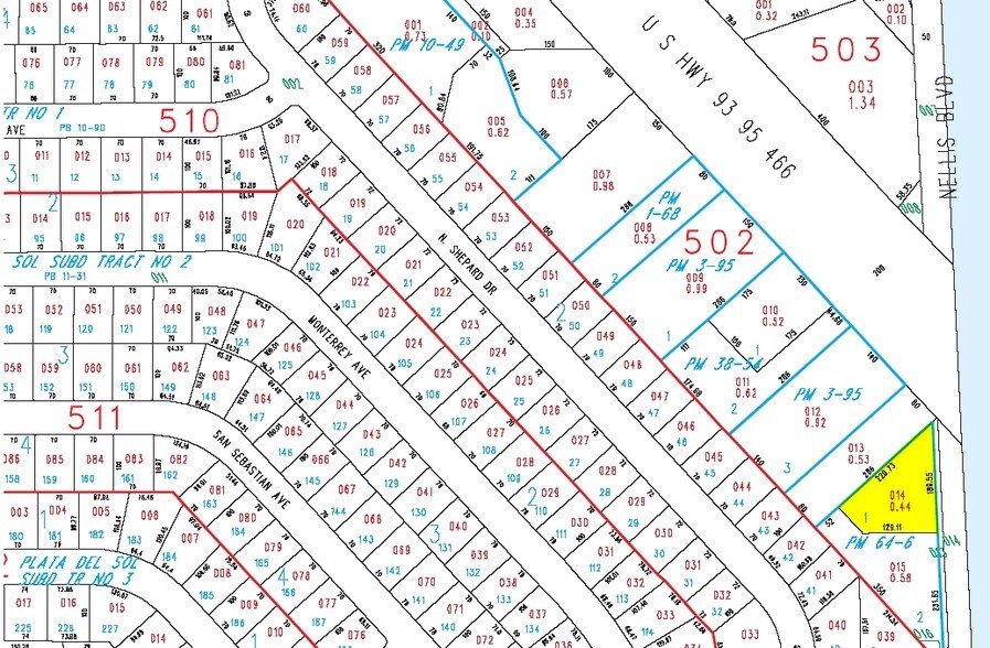 4241 S Nellis Blvd, Las Vegas, NV à vendre - Plan cadastral – Image 3 sur 5