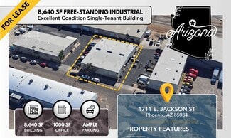 Plus de détails pour 1711 E Jackson St, Phoenix, AZ - Industriel/Logistique à louer