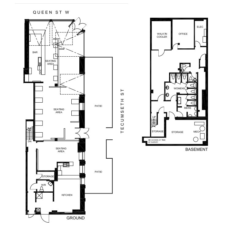735-739 Queen St W, Toronto, ON à louer Plan d’étage– Image 1 sur 1