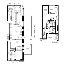 735-739 Queen St W, Toronto, ON à louer Plan d’étage– Image 1 sur 1
