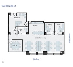 270 Madison Ave, New York, NY à louer Plan d’étage– Image 1 sur 3