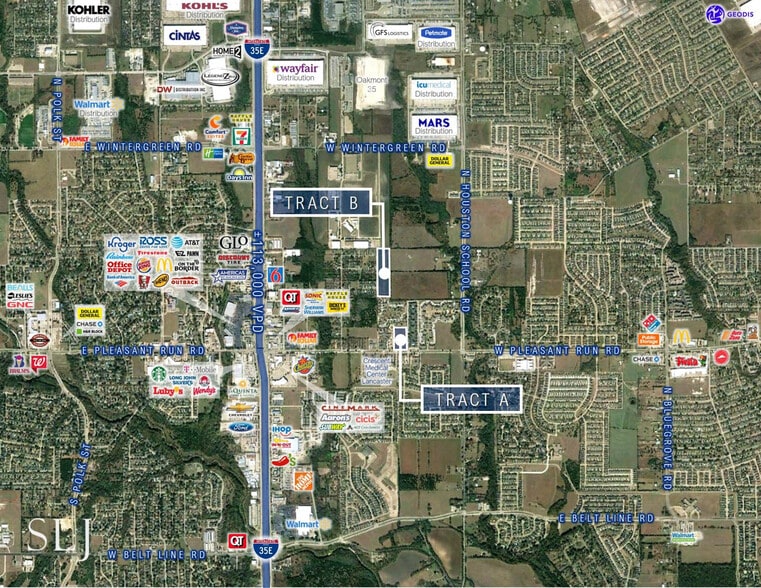 2527 & 2531 W Pleasant Run Rd portefeuille de 2 biens à vendre sur LoopNet.fr - Aérien – Image 2 sur 4