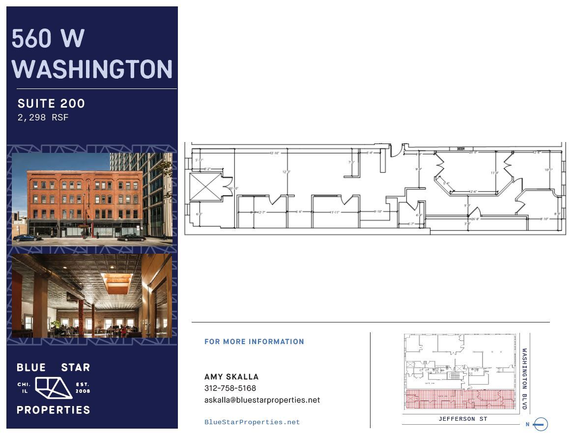 560-564 W Washington Blvd, Chicago, IL à louer Plan d’étage– Image 1 sur 8