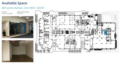407 Laurier Ave W, Ottawa, ON à louer Plan d’étage– Image 2 sur 2