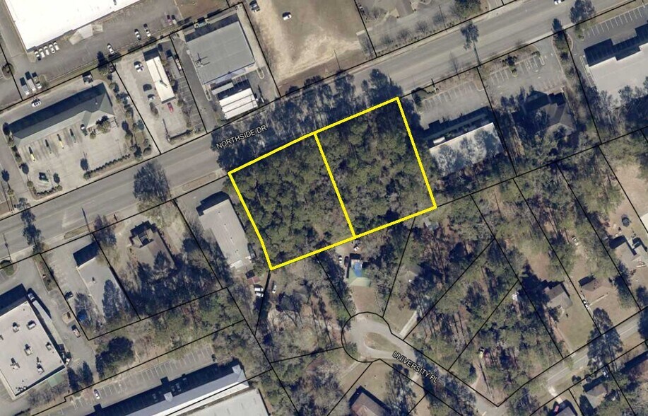 213 -217 Northside Dr, Valdosta, GA à vendre - Aérien – Image 3 sur 6