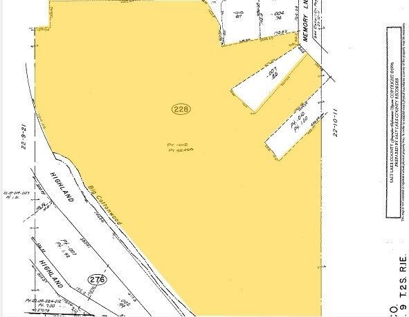 4835 S Highland Dr, Holladay, UT à louer - Plan cadastral – Image 2 sur 10