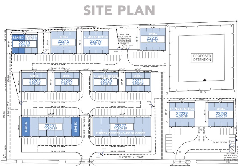 22201-22243 Mueschke Rd, Tomball, TX à louer - Plan de site – Image 2 sur 7