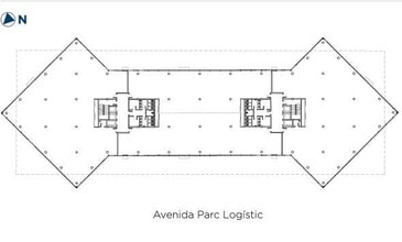 Avinguda Parc Logístic, 12-20, Barcelone, Barcelona à louer Plan d’étage type– Image 2 sur 2