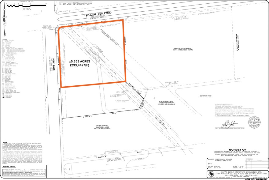 Bellaire Blvd & Peek Rd, Richmond, TX à louer - Plan cadastral – Image 3 sur 3