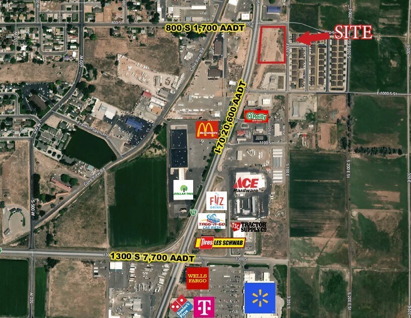 Main St at 800 S, Richfield, UT à vendre Aérien– Image 1 sur 2