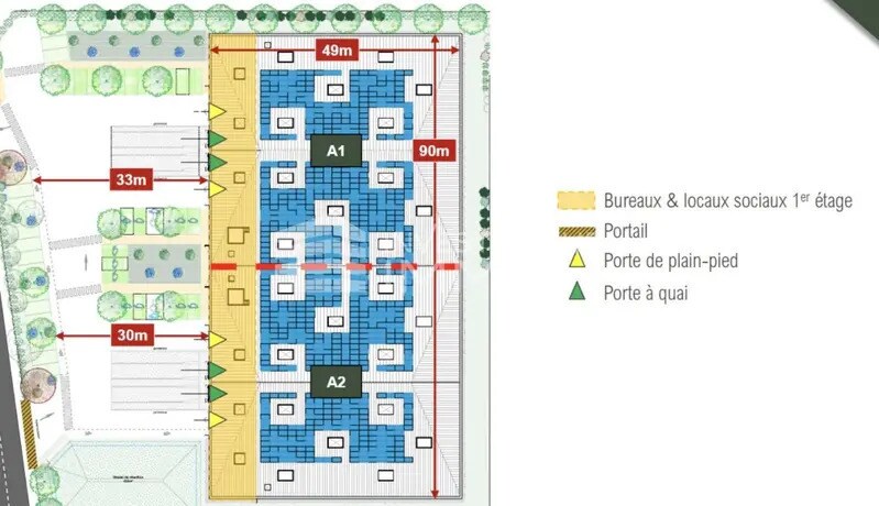 Local d’activités dans Aulnay-sous-Bois à louer - Photo de l’immeuble – Image 3 sur 4