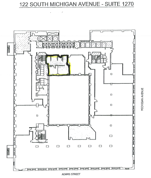 122 S Michigan Ave, Chicago, IL à louer Plan d’étage– Image 1 sur 1