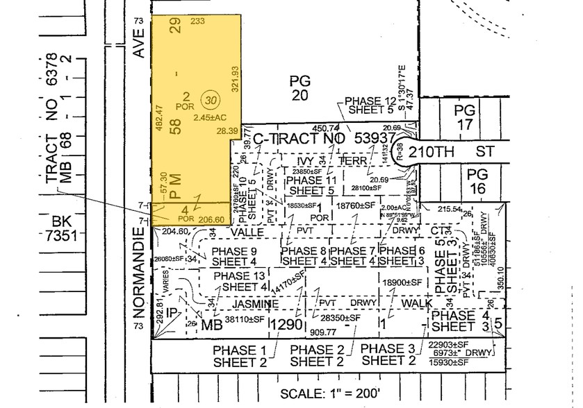 20950 S Normandie Ave, Torrance, CA à louer - Plan cadastral – Image 2 sur 5