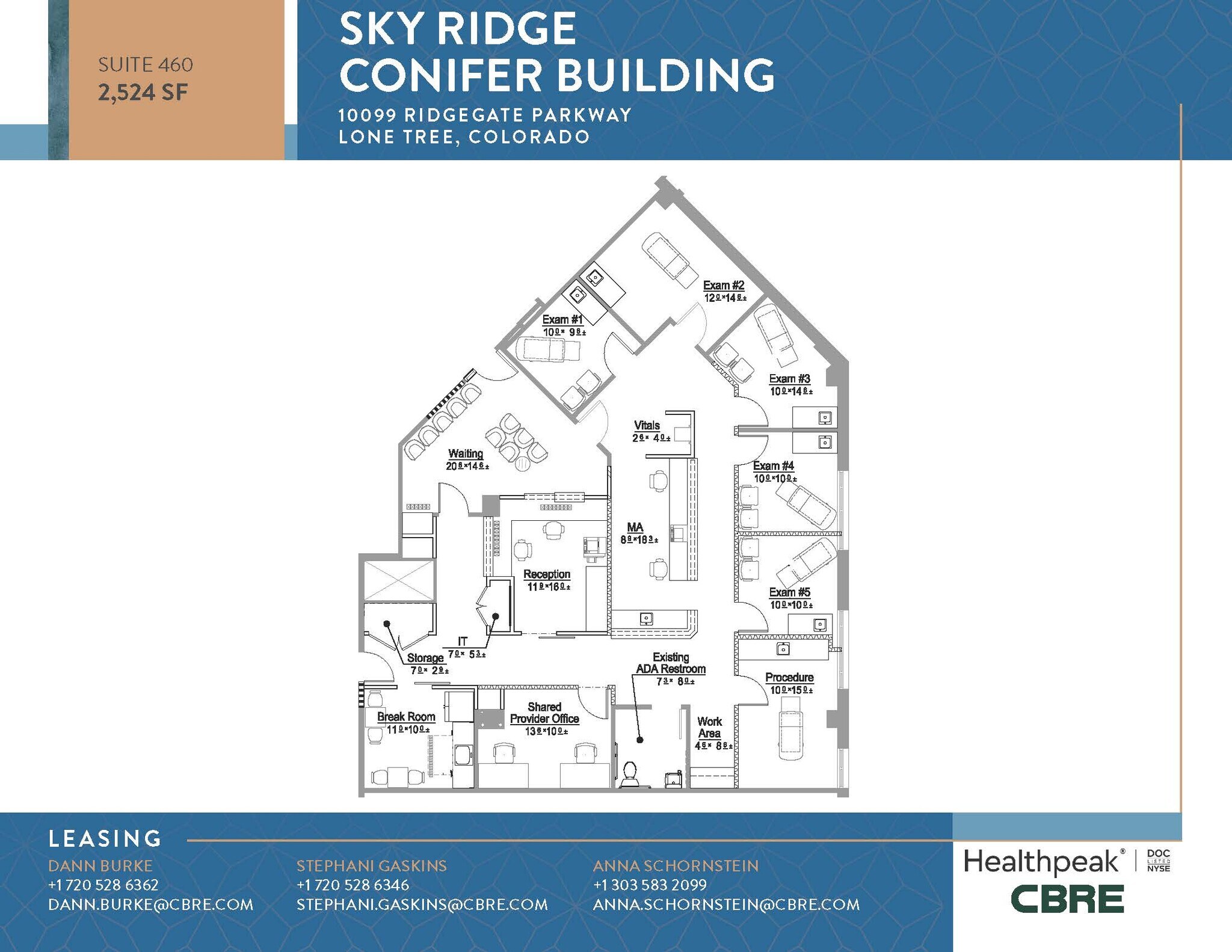 10535 Park Meadows Blvd, Lone Tree, CO à louer Plan d’étage– Image 1 sur 8