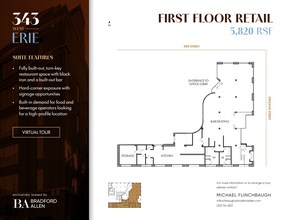 343 W Erie St, Chicago, IL à louer Plan d’étage– Image 1 sur 9