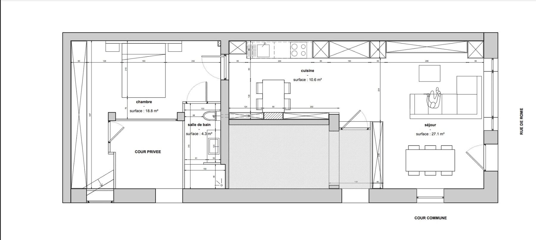 137 Rue De Rome, Paris, PAR 75017 - - - Plan d’étage - Image 2 of 14