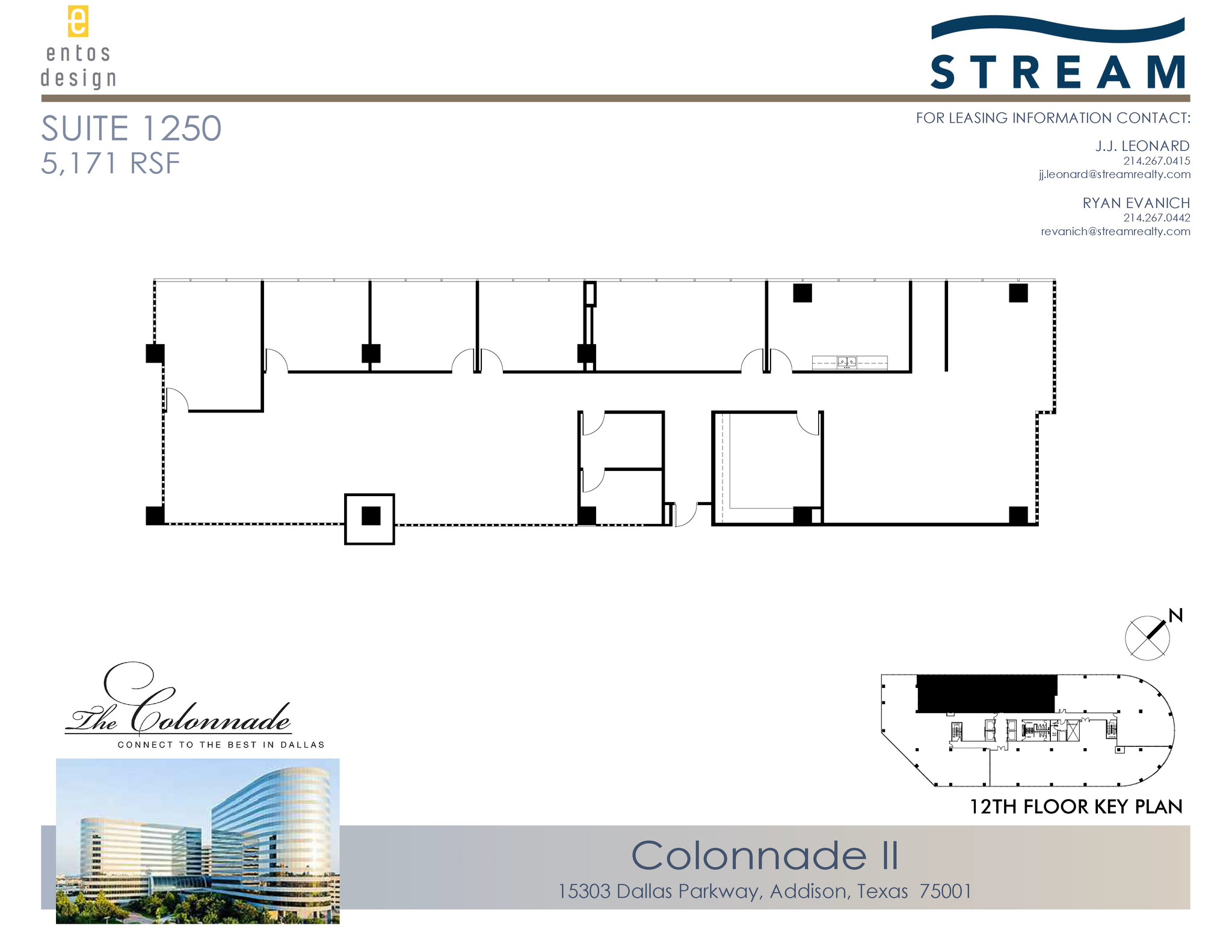 15301 N Dallas Pky, Addison, TX à louer Plan d’étage– Image 1 sur 1