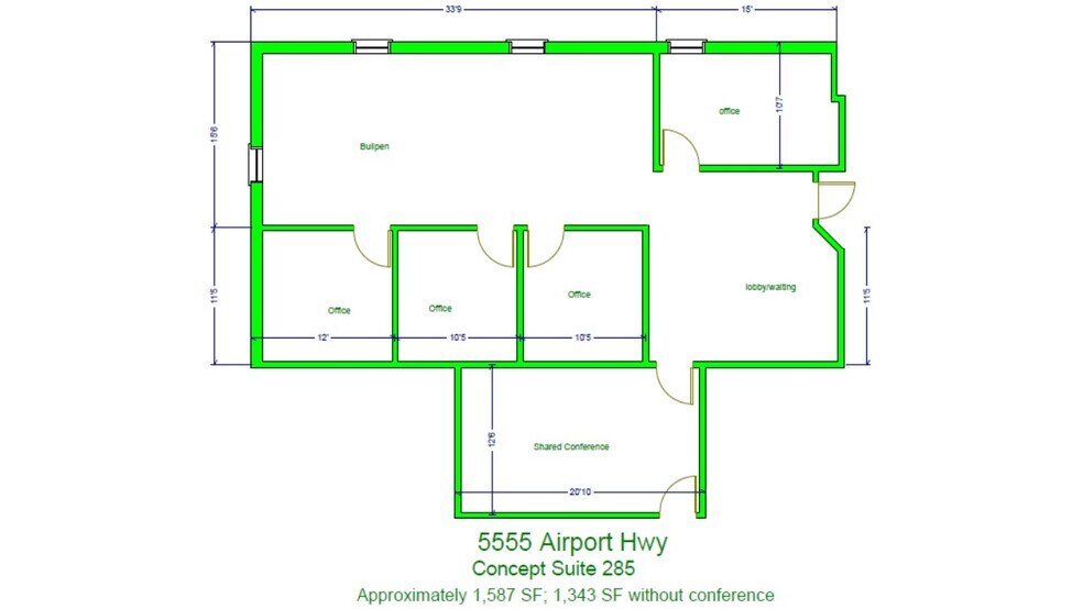 5555 Airport Hwy, Toledo, OH à louer - Photo de l’immeuble – Image 3 sur 18