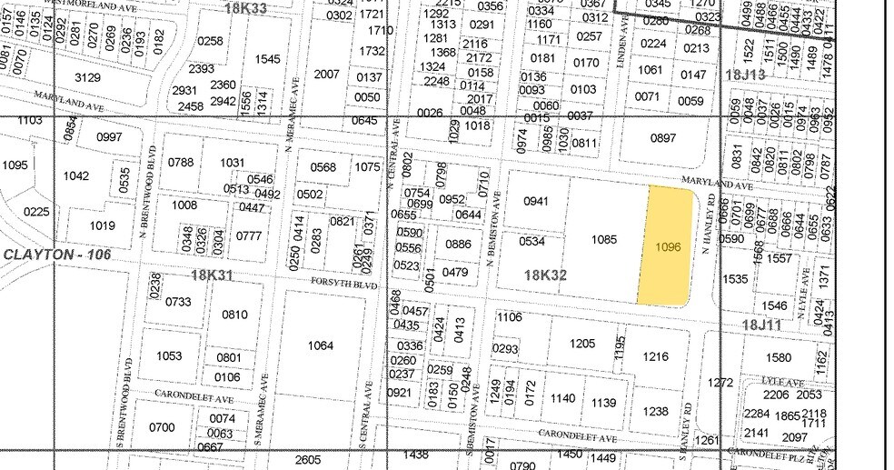 7701 Forsyth Blvd, Clayton, MO à louer - Plan cadastral – Image 2 sur 30
