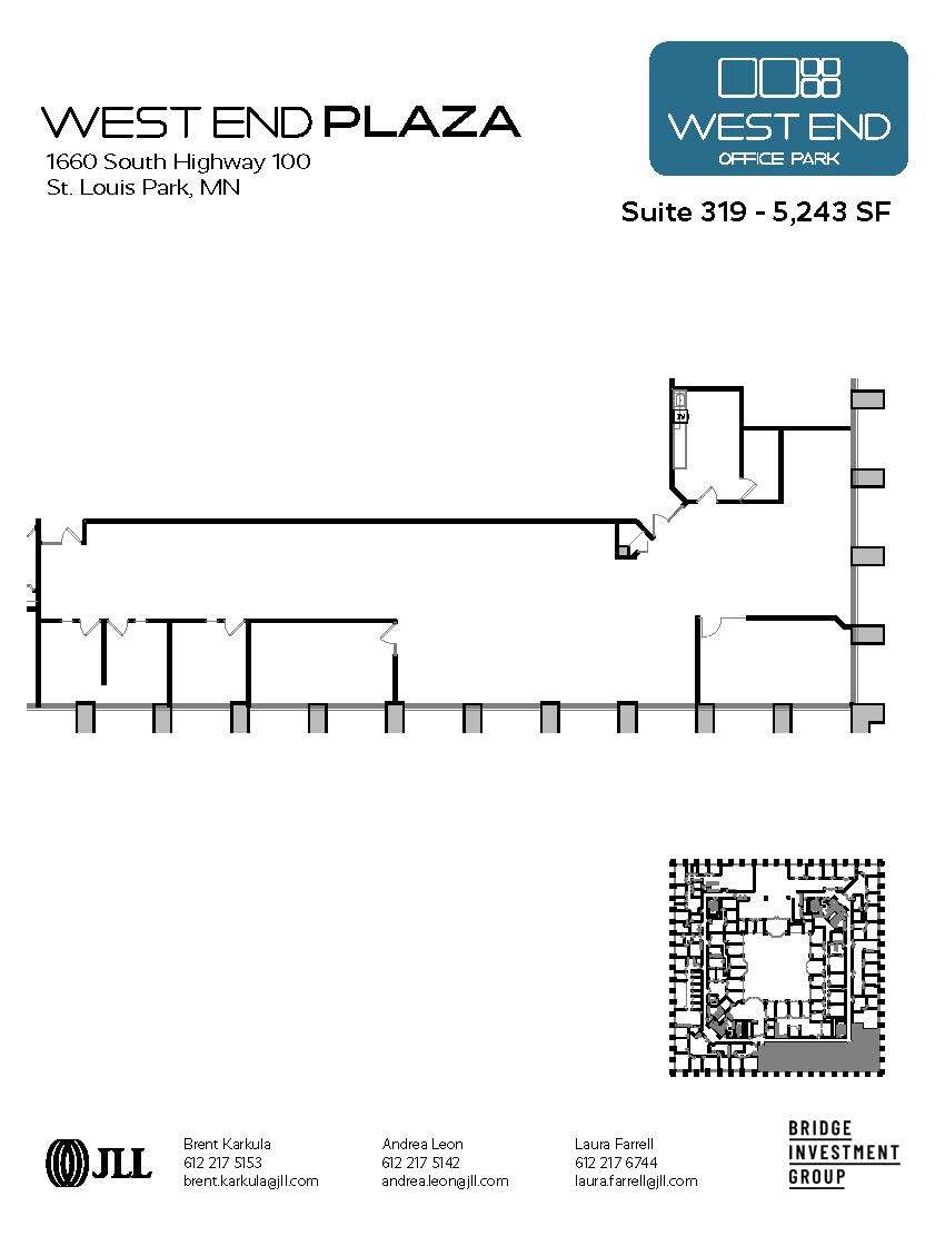 1665 Utica Ave S, Saint Louis Park, MN à louer Plan d’étage– Image 1 sur 1