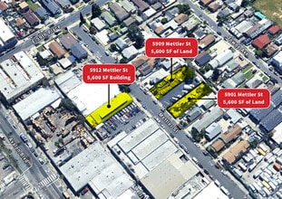 5901 Mettler St, Los Angeles, CA - Vue aérienne vue de carte
