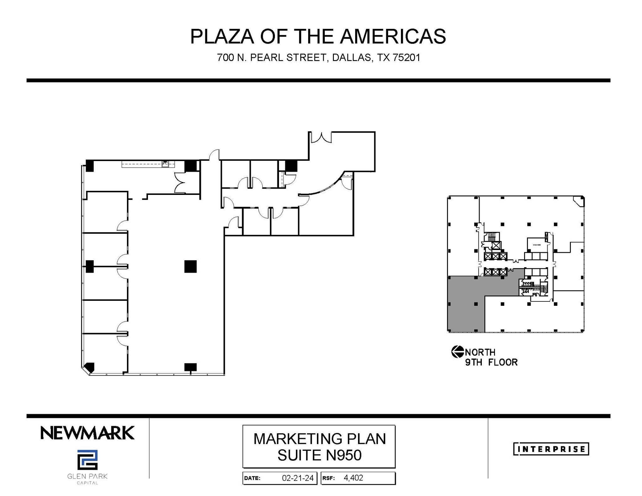 700 N Pearl St, Dallas, TX à louer Plan d’étage– Image 1 sur 2