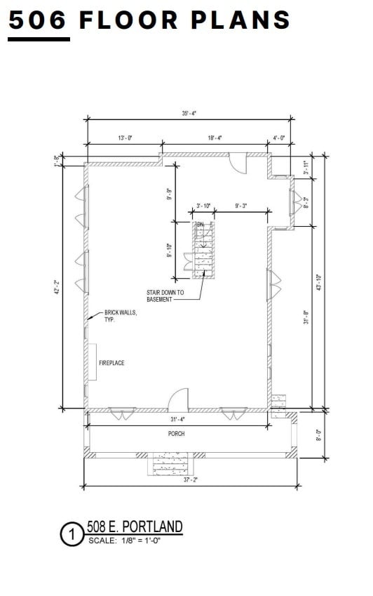 508 E Portland St, Phoenix, AZ à louer Plan d’étage– Image 1 sur 1
