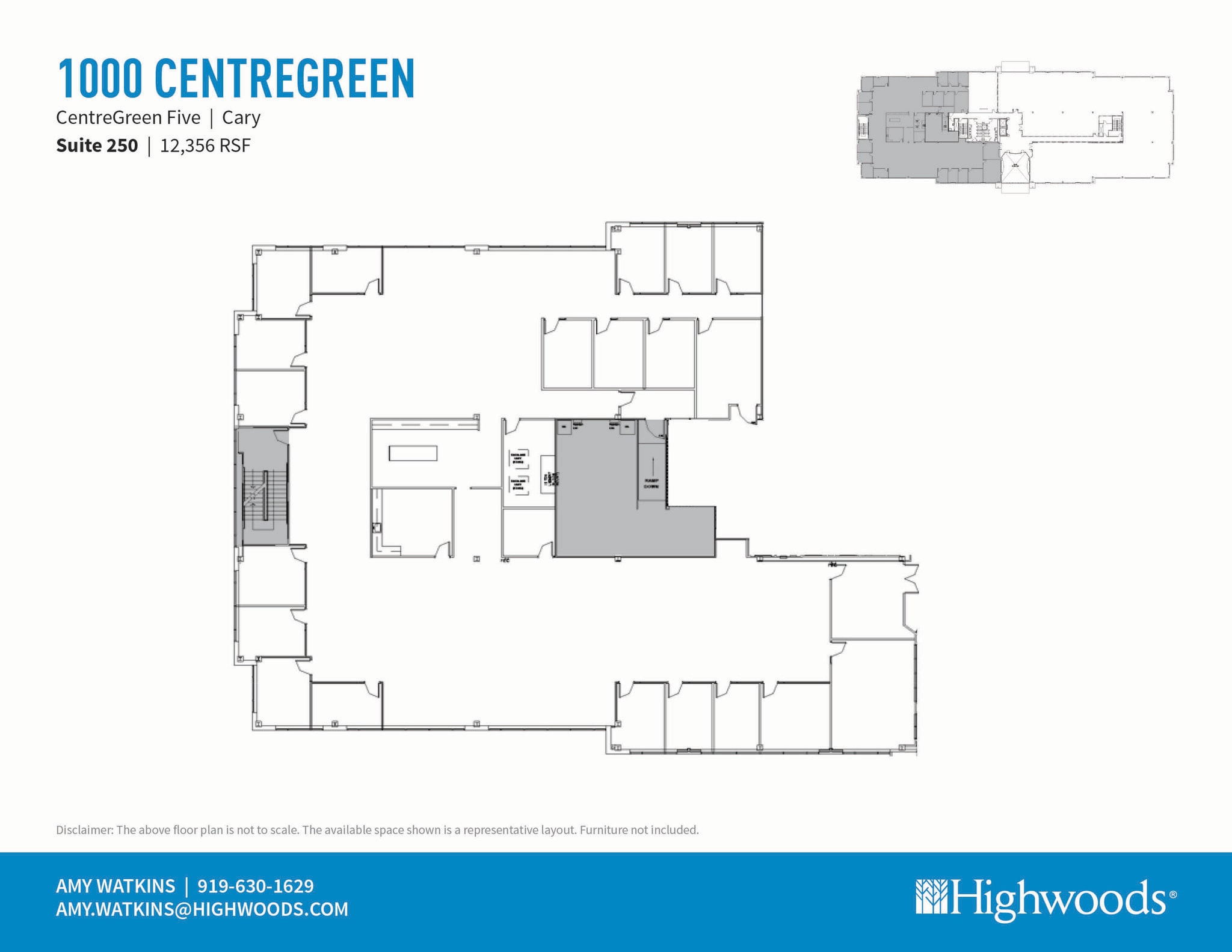 2000 CentreGreen Way, Cary, NC à louer Plan d’étage– Image 1 sur 1