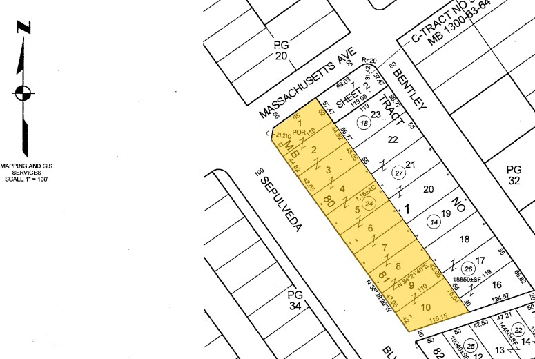 1640 S Sepulveda Blvd, Los Angeles, CA à louer - Plan cadastral – Image 2 sur 34