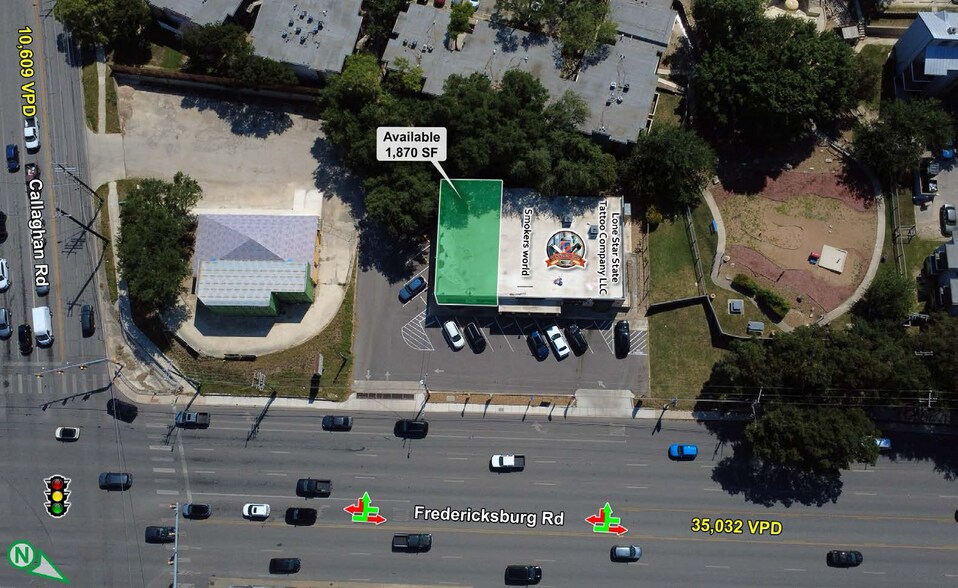 5205 Fredericksburg Rd, San Antonio, TX à louer - Aérien – Image 2 sur 8