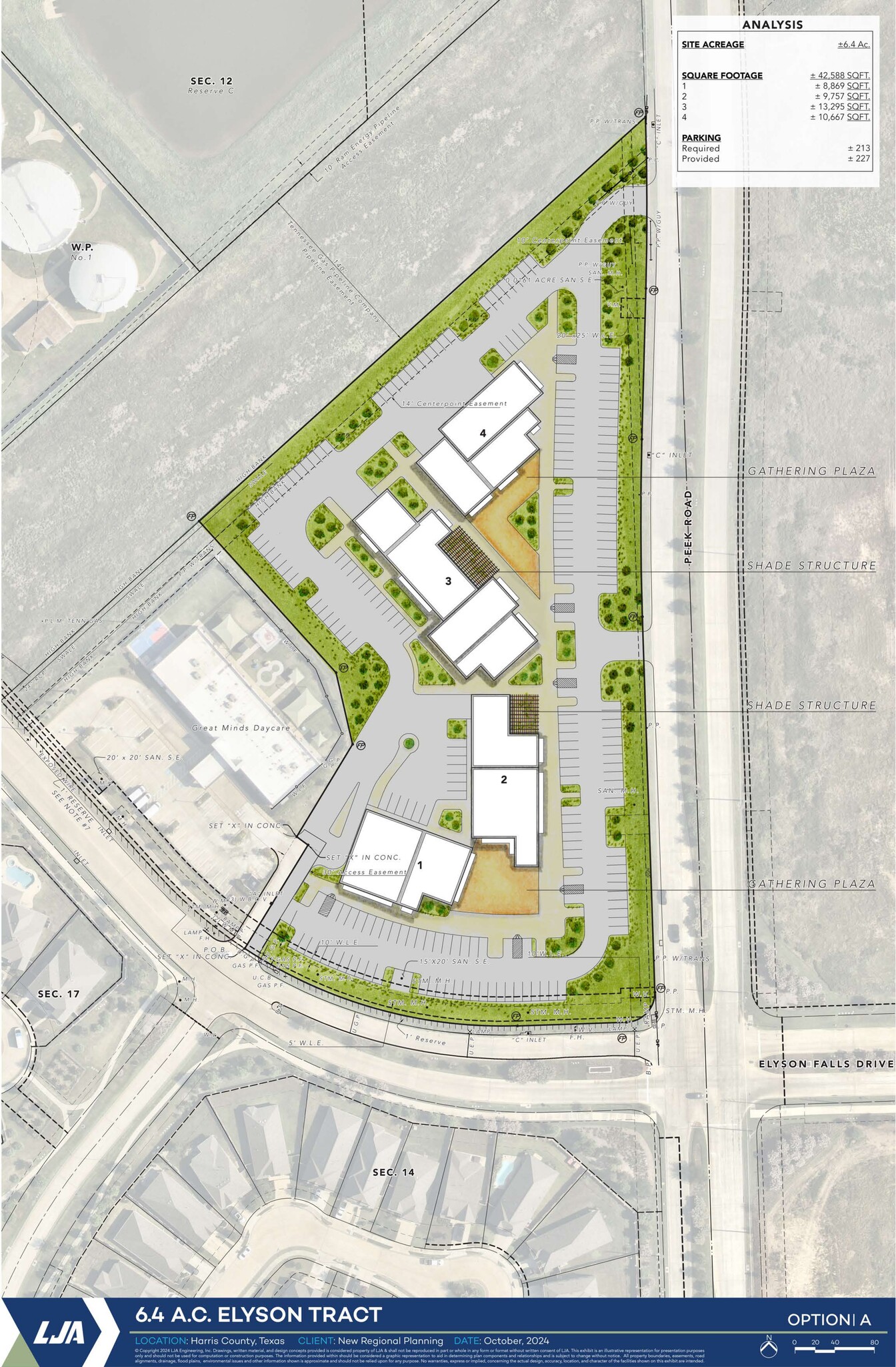Peek Rd & Elyson Falls Dr, Katy, TX à louer Plan de site– Image 1 sur 2