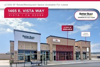 Plus de détails pour 1465 E Vista Way, Vista, CA - Local commercial à louer