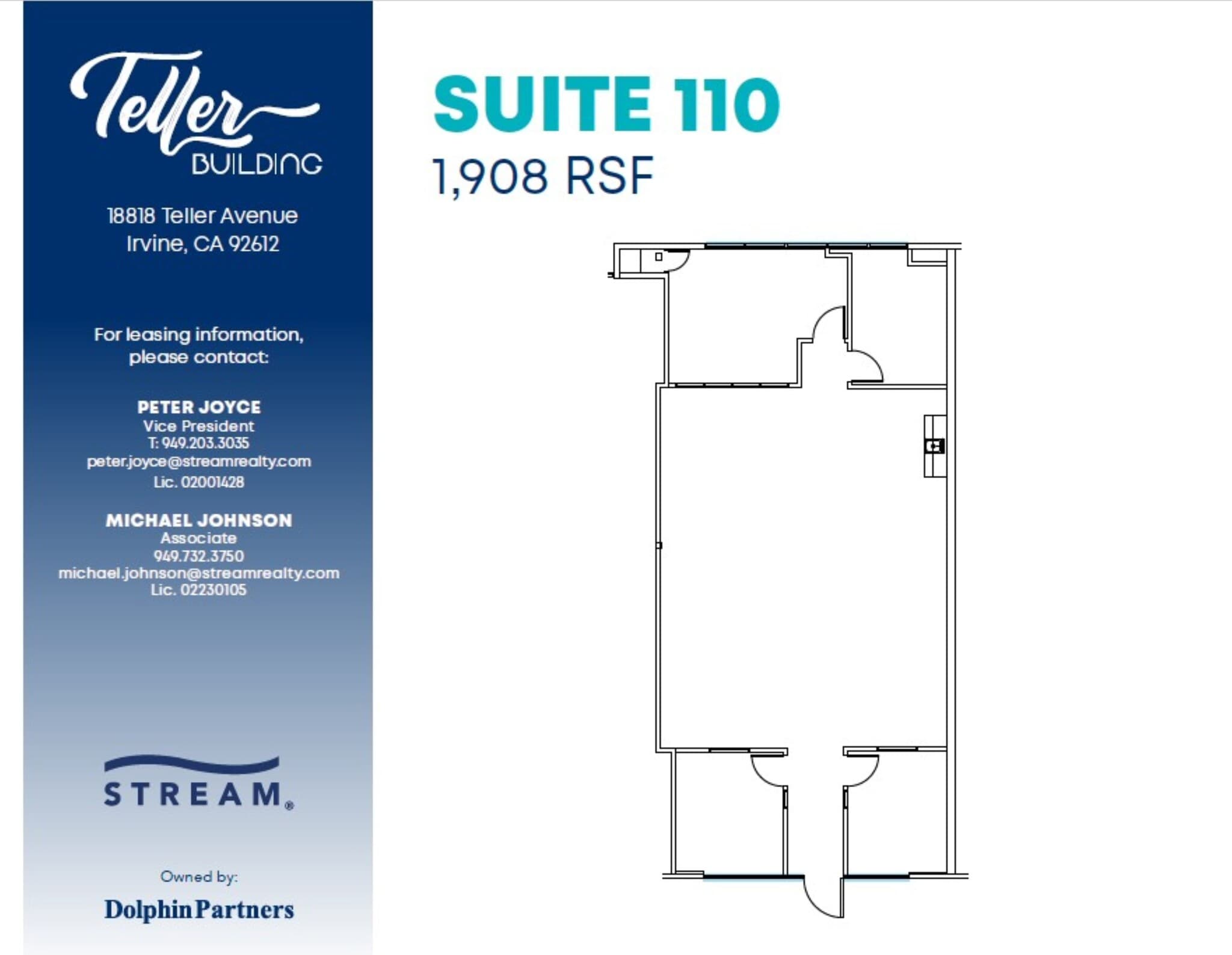 18818 Teller Ave, Irvine, CA à louer Plan d’étage– Image 1 sur 1