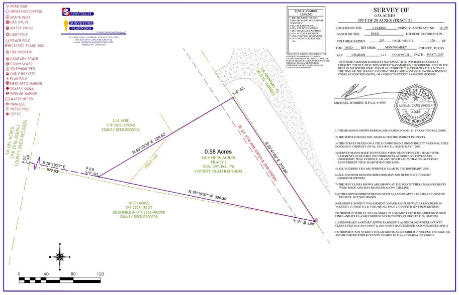 0.58 Acre 75 N hwy, Willis, TX à vendre - Photo principale – Image 1 sur 2